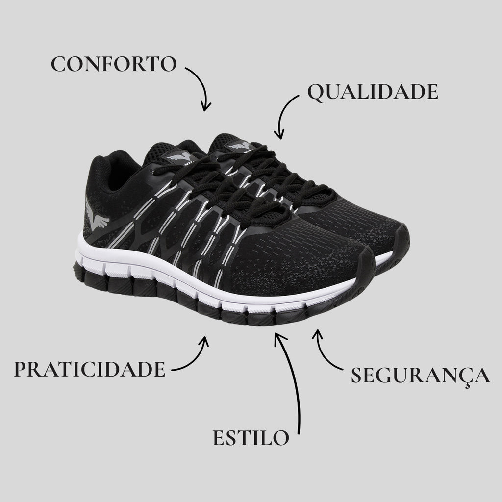 Kit Tênis Masculino + Relógio Bracelete + Mochila Versátil