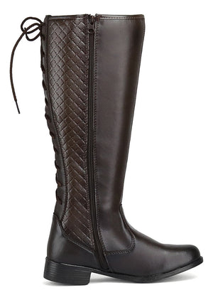 Bota Feminina Cano Longo Montaria Confortável Casual