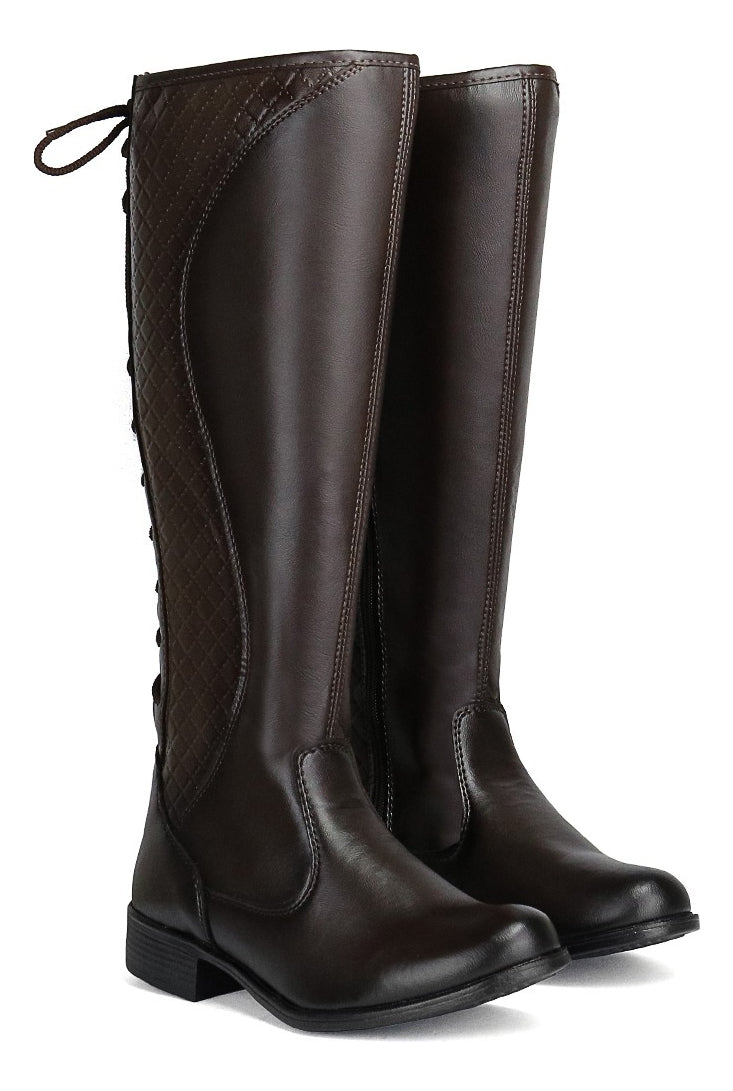 Bota Feminina Cano Longo Montaria Confortável Casual