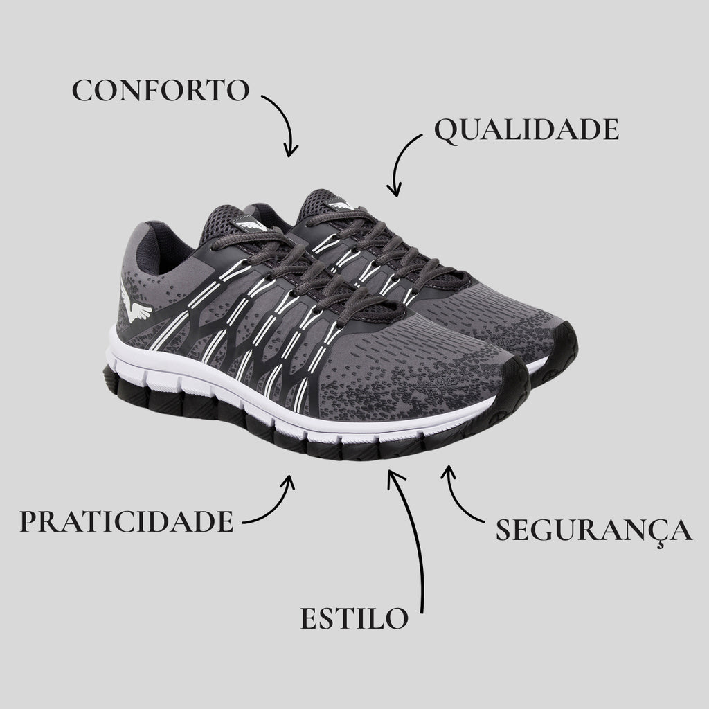 Kit Tênis Masculino + Relógio Bracelete + Mochila Versátil