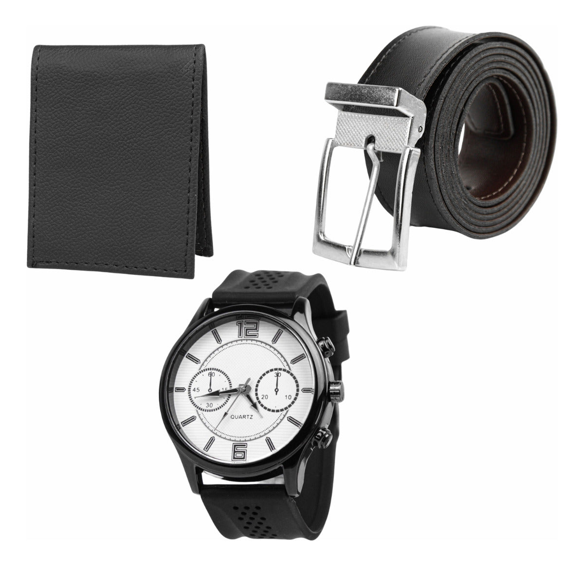 Kit Botina Masculina Couro Legítimo+relógio+carteira+cinto