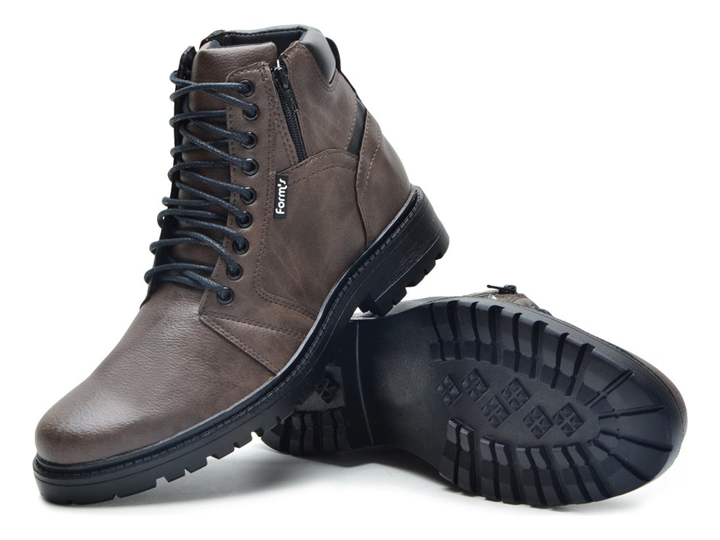 Coturno Masculino Bota Casual Moderna Confortável Versátil