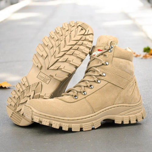 Bota Coturno Masculino Militar Adventure Couro Conforto