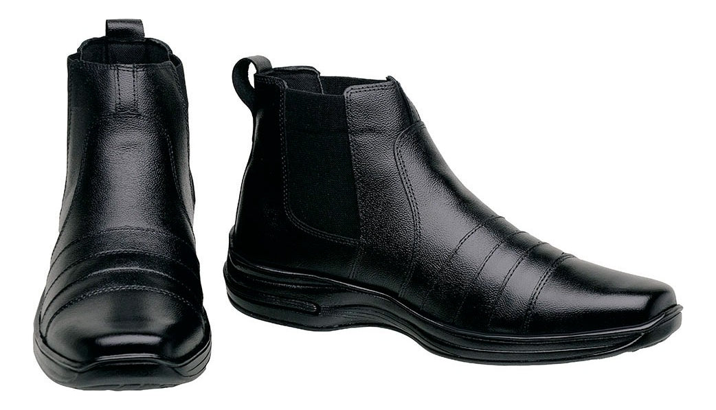 Bota Masculina Botina Casual Tradicional Trabalho Dia A Dia