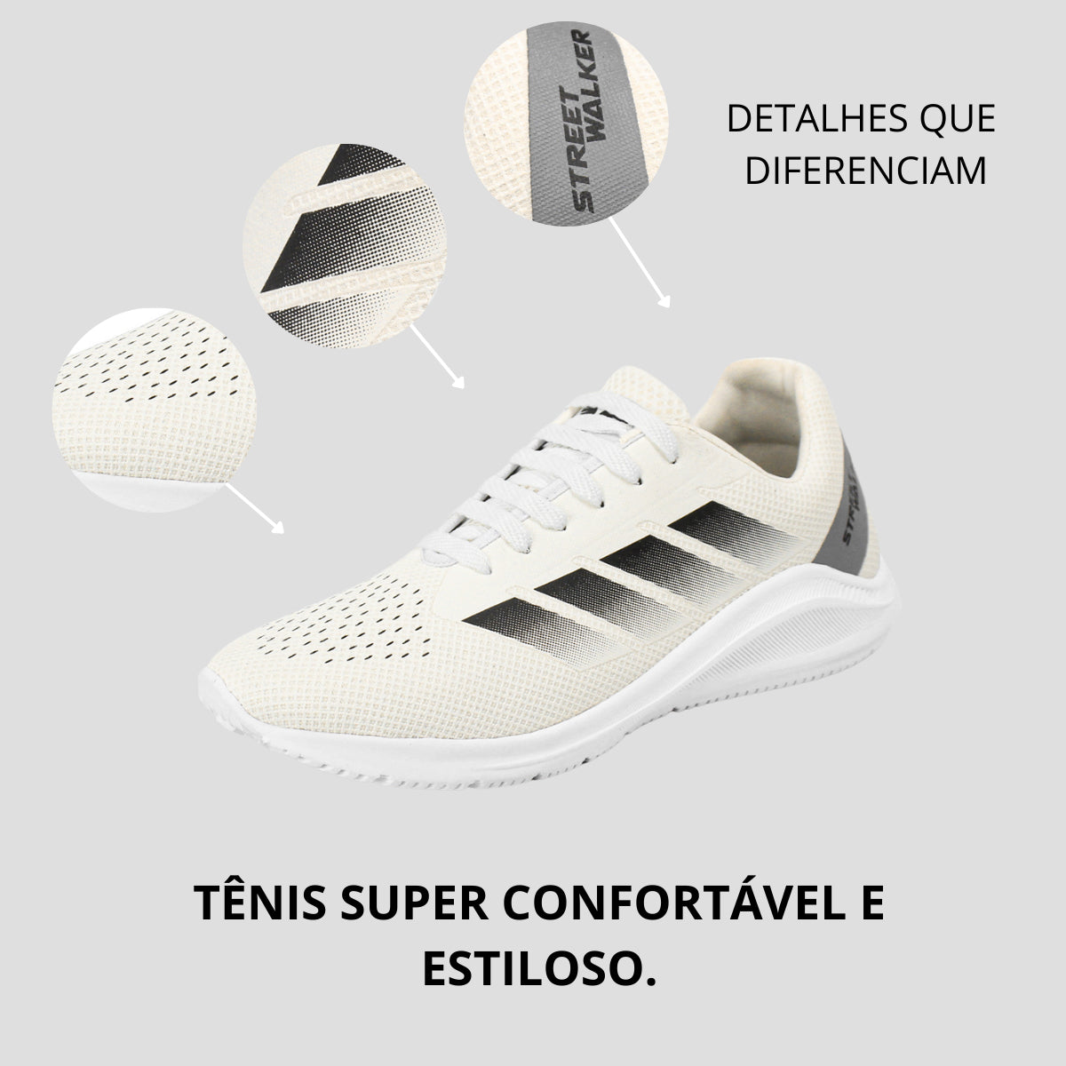 Kit Tênis Masculino + Mochila Casual + Relógio Moderno