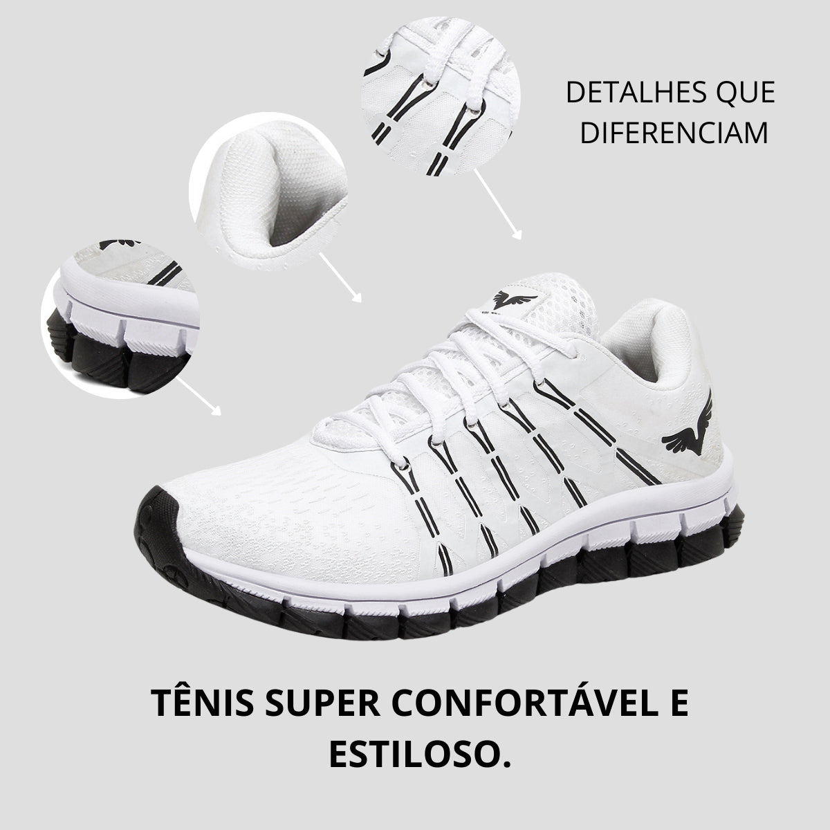 Kit Tênis Masculino + Relógio Bracelete + Mochila Versátil