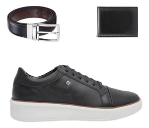 Kit Tênis Masculino Casual Elegante + Carteira + Cinto