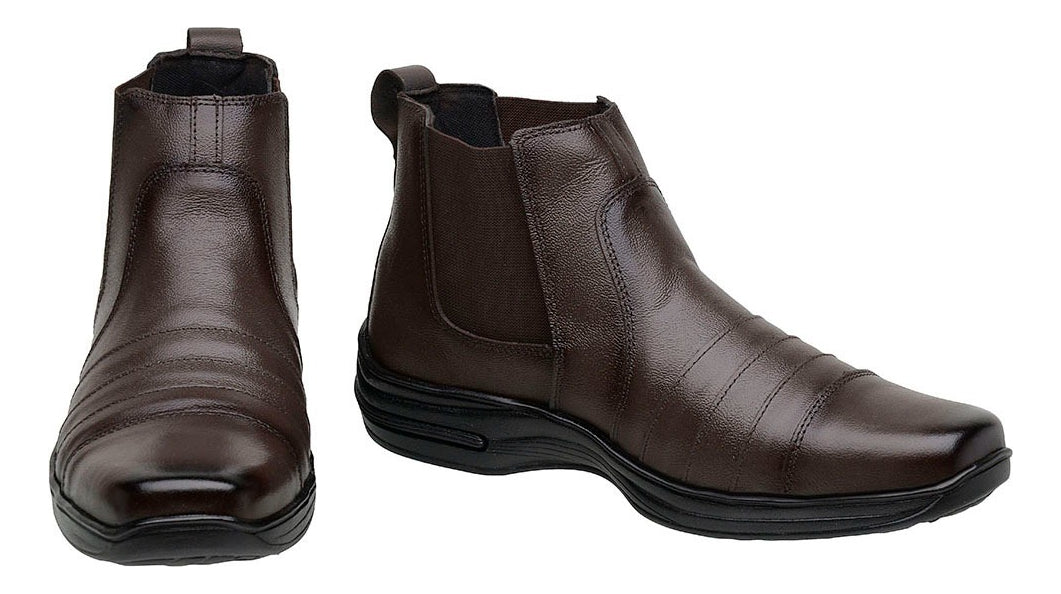 Bota Masculina Botina Casual Tradicional Trabalho Dia A Dia