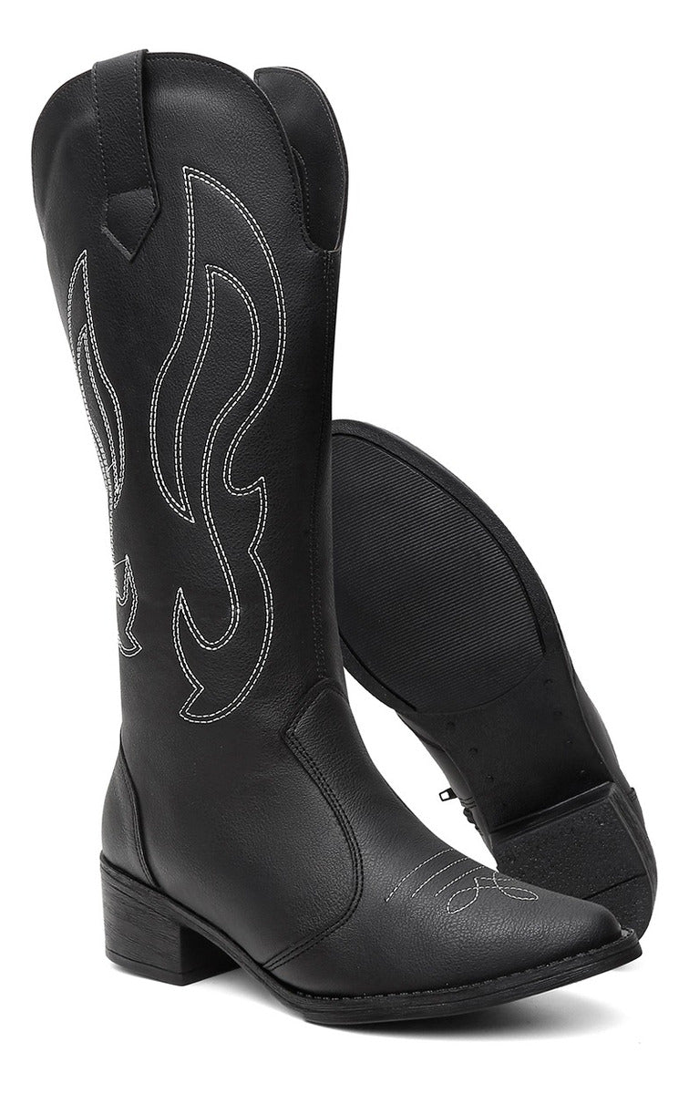 Kit Bota Feminina Country Moderna + Bolsa Porta Celular