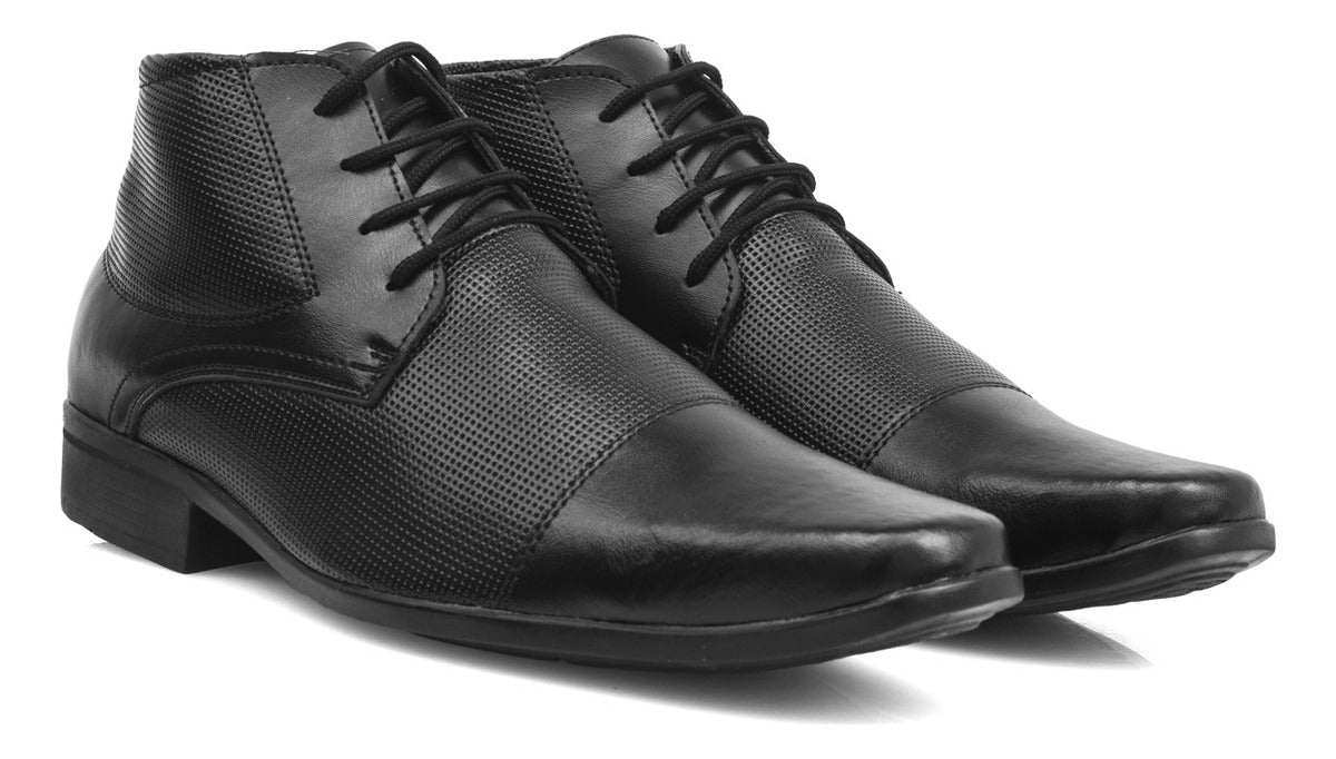 Bota Sapato Social Masculino Cano Curto Confortável Casual