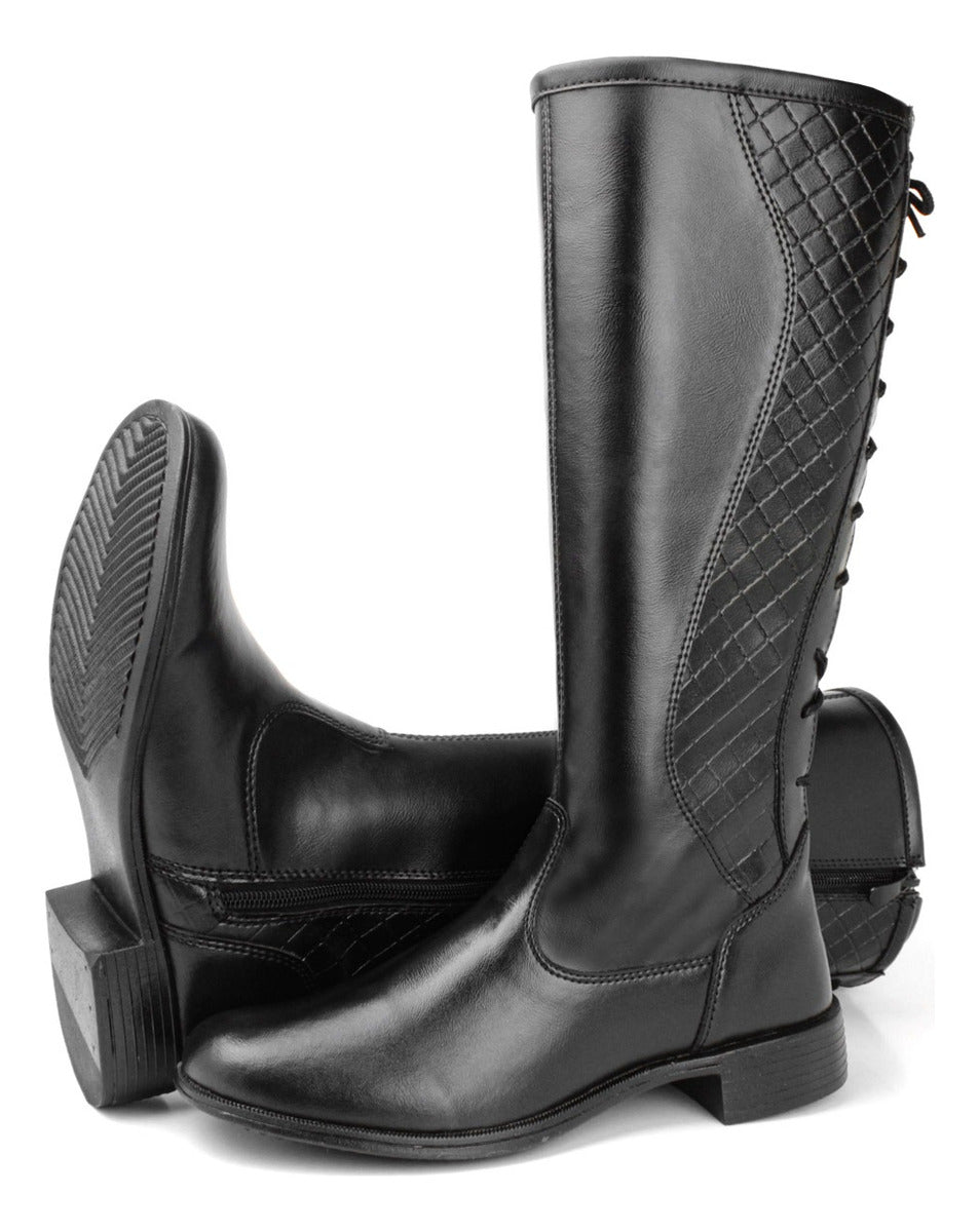 Bota Feminina Cano Longo Moda Barretos Montaria Country