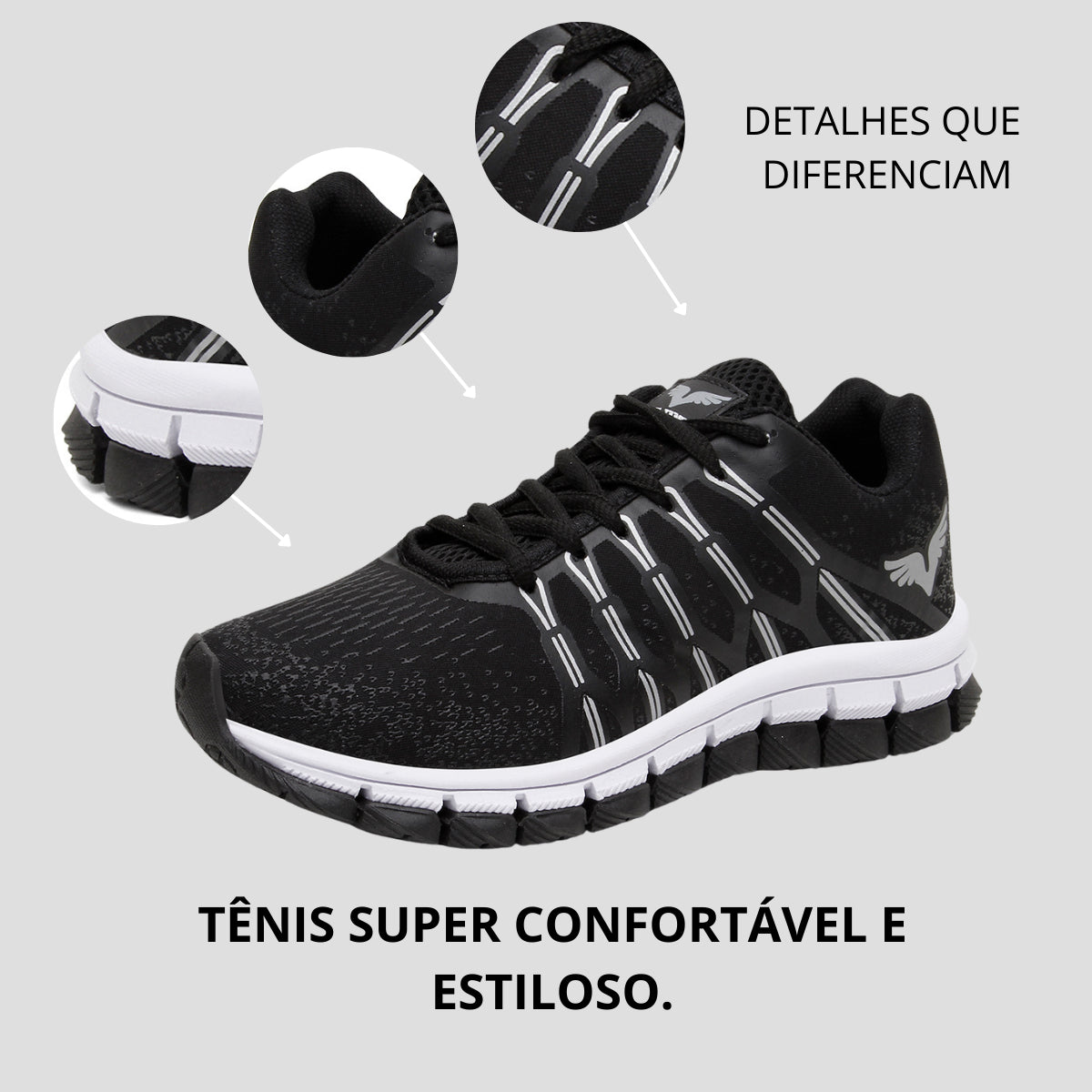 Kit Tênis Masculino + Relógio Bracelete + Mochila Versátil
