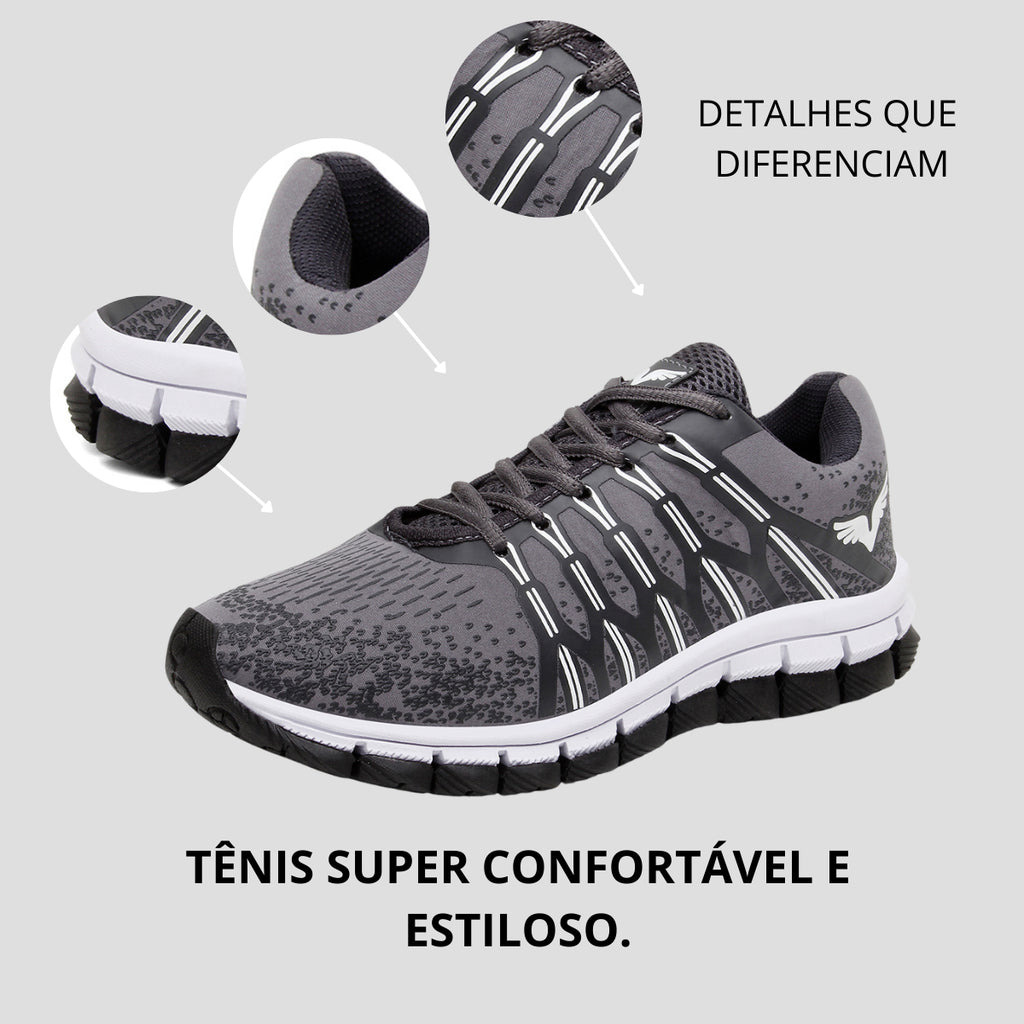 Kit Tênis Masculino + Relógio Bracelete + Mochila Versátil