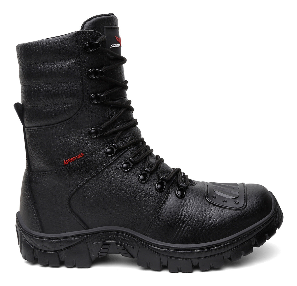 Bota Coturno Militar Couro Legitimo Solado Antiderrapante